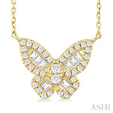 Butterfly Petite Diamond Fashion Pendant