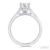 Round Shape Lovebright Diamond Engagement Ring