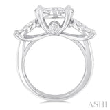 Round Shape Past Present & Future Lovebright Essential Diamond Ring