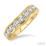 1.00 ctw Round Cut Diamond Matching Wedding Band in 14K Yellow Gold