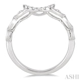 1/20 ctw Round Cut Diamond Wedding Band in 14K White Gold