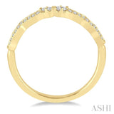 1/10 ctw Round Cut Diamond Wedding Band in 14K Yellow Gold