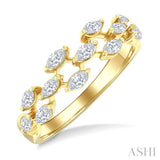 1/2 Ctw Scatter Marquise Cut Diamond Fashion Band in 14K Yellow Gold
