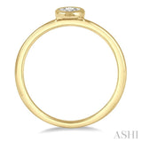 Oval Shape Light Weight Diamond Promise Ring