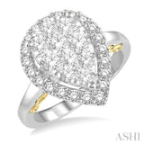 Pear Shape Lovebright Diamond Ring