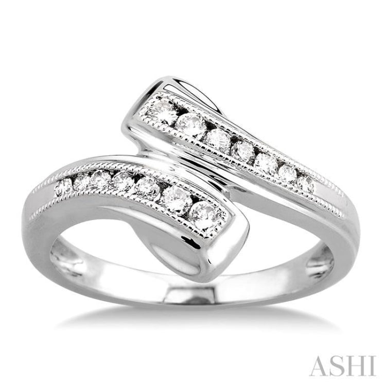 Diamond Fashion Bypass Ring