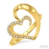 Heart Shape Light Weight Diamond Ring