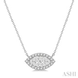 Marquise Shape Lovebright Diamond Necklace