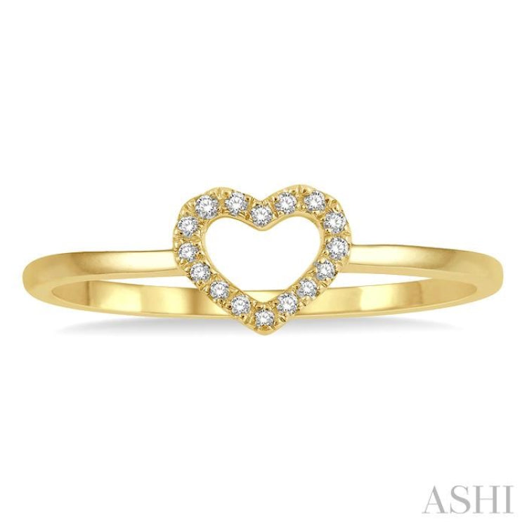 Heart Shape Fashion Light Weight Diamond Ring
