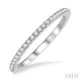 1/6 ctw Round Cut Diamond Stack Band in 14K White Gold